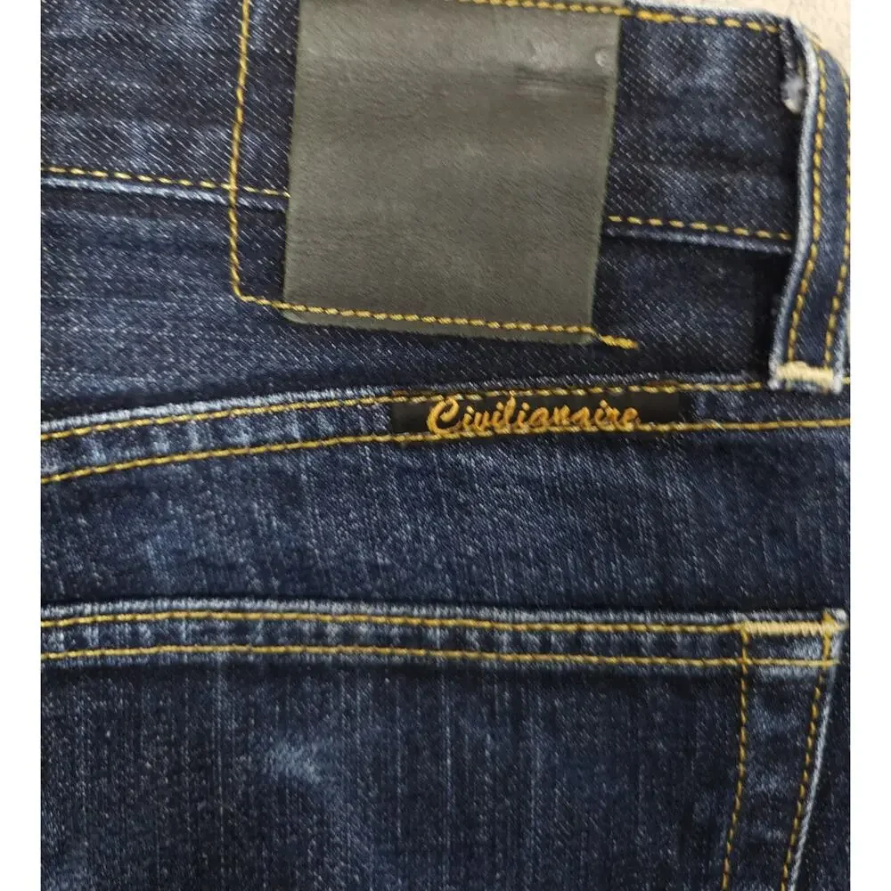 Civilianaire Selvedge Jeans Men’s Dark Wash Japanese Denim Size 31×32 - Picture 6 of 8
